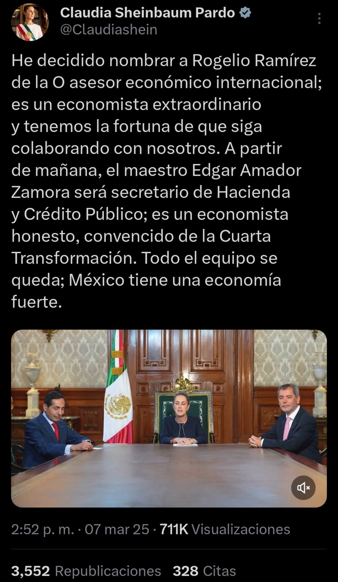 Claudia Sheinbaum Anuncia Nuevos Nombramientos En Su Equipo Econ Mico