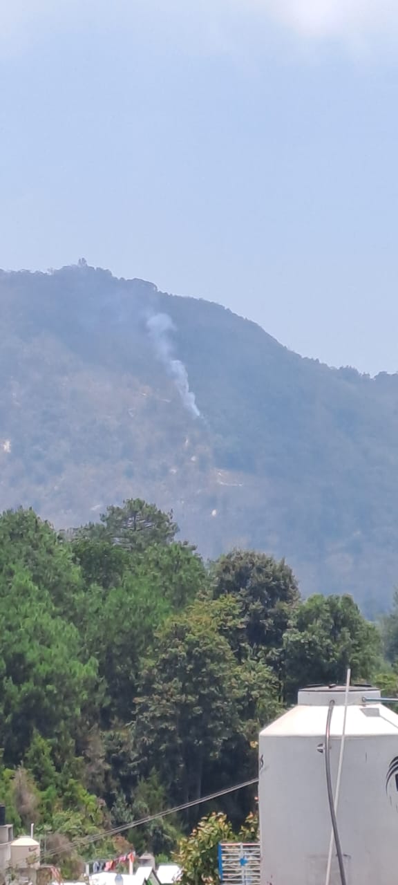 Fuego forestal reapareció en Nuevo Necaxa 