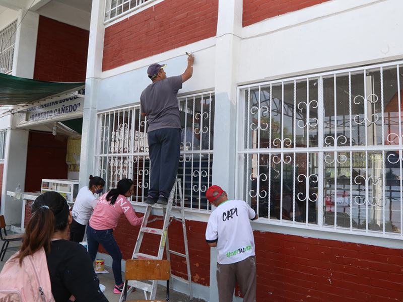 Reparación de escuelas en Puebla