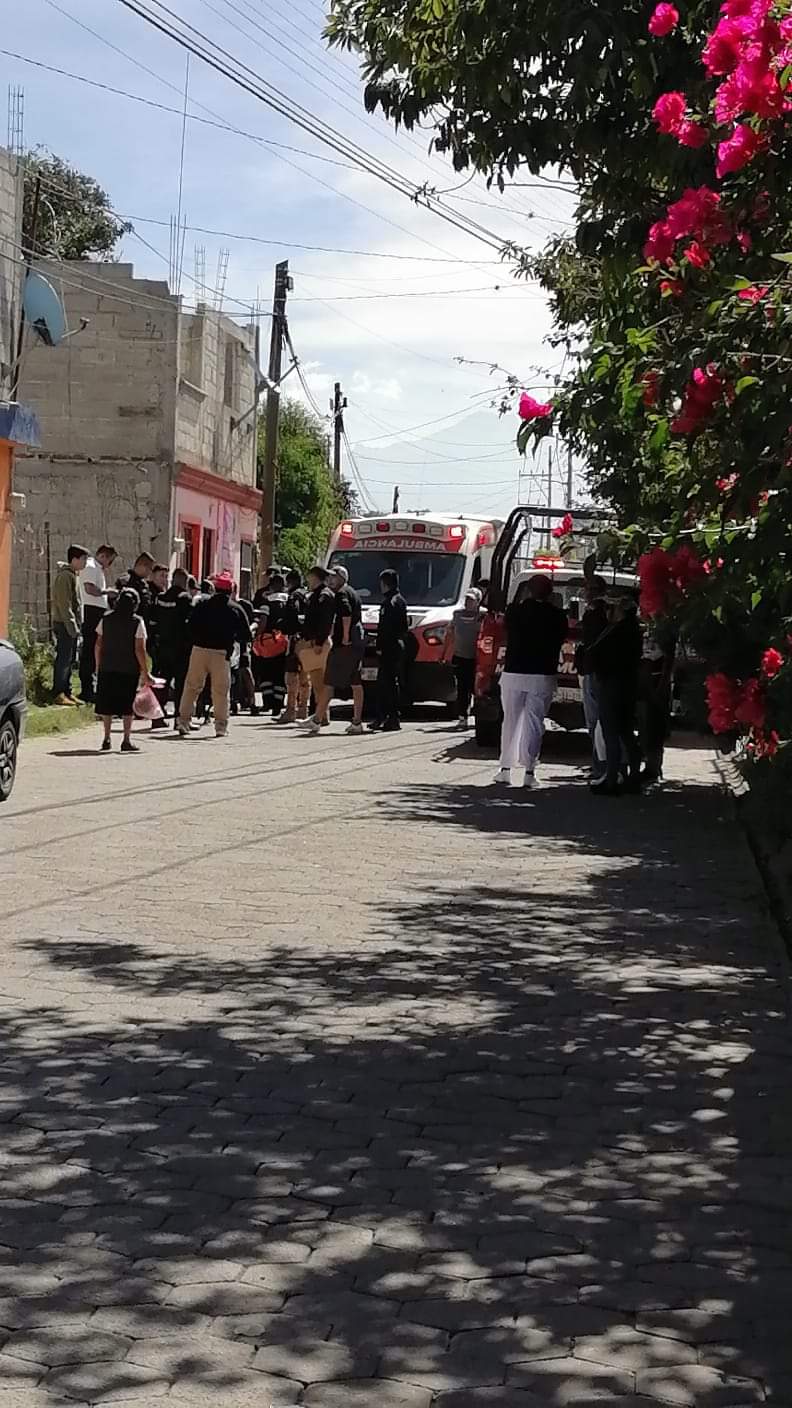 Calles de esta comunidad, muy cercana a Puebla Capital, se poblaron de agentes policíacos