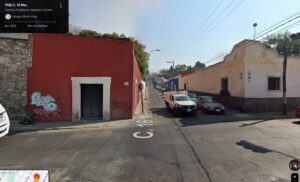 En esta imagen de GOOGLE MAPS, se aprecia que antes de las lluvias, tampoco era el mejor crucero