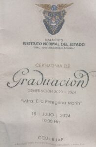 Invitación oficial a la Graduación del BINE
