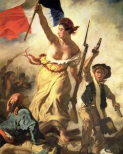 "La Libertad guiando al pueblo", obra de Eugène Delacroix 
