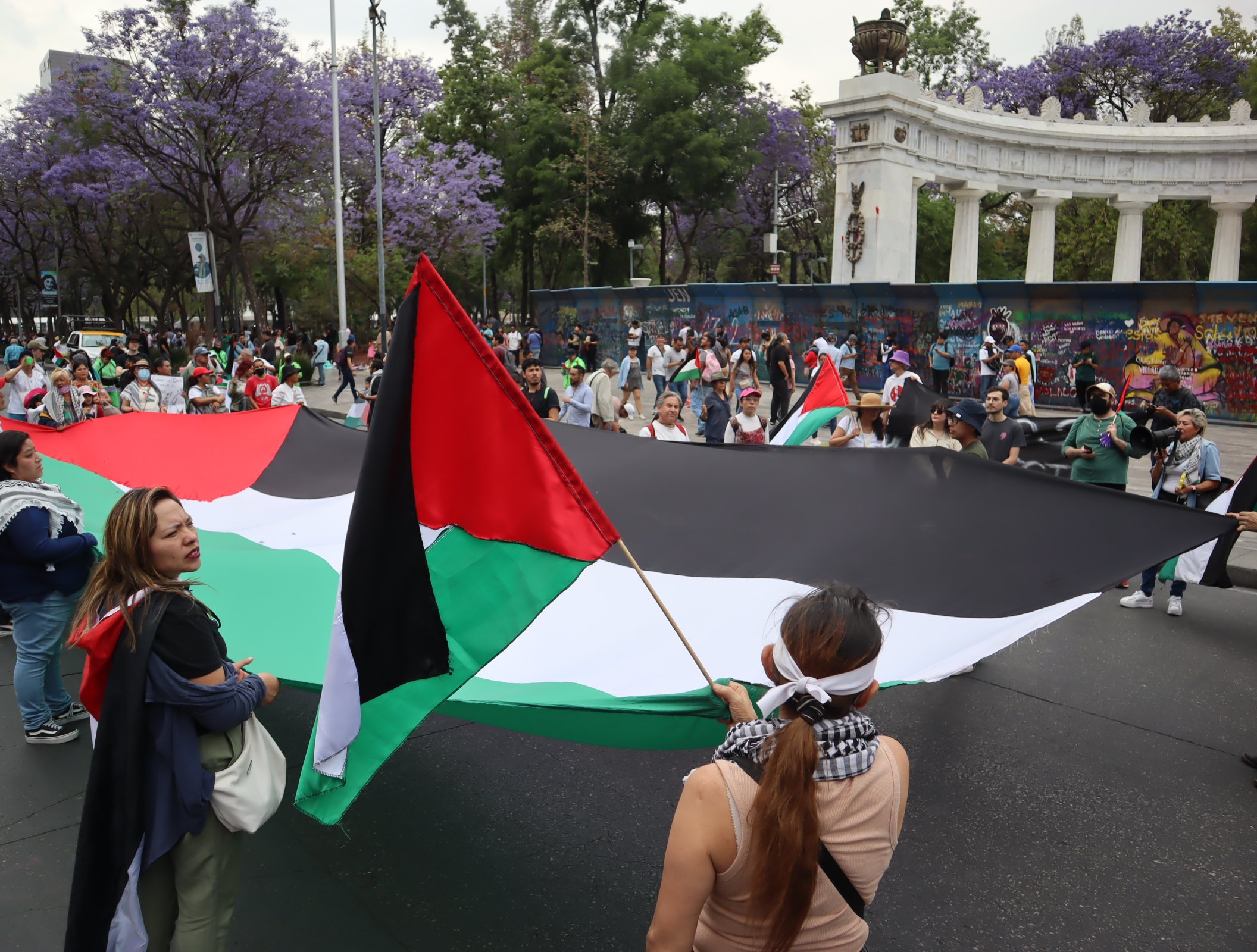 En la CDMX, grupos pro Palestina