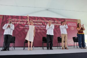 Claudia Sheinbaum y AMLO en Veracruz