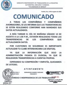 Comunicado Oficial 