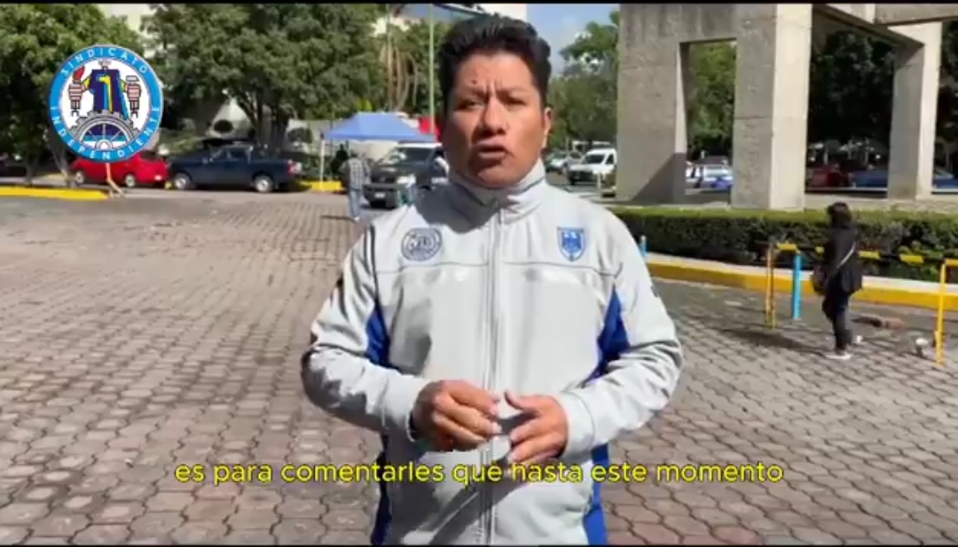 El líder de los trabajadores en VW, desde la CDMX