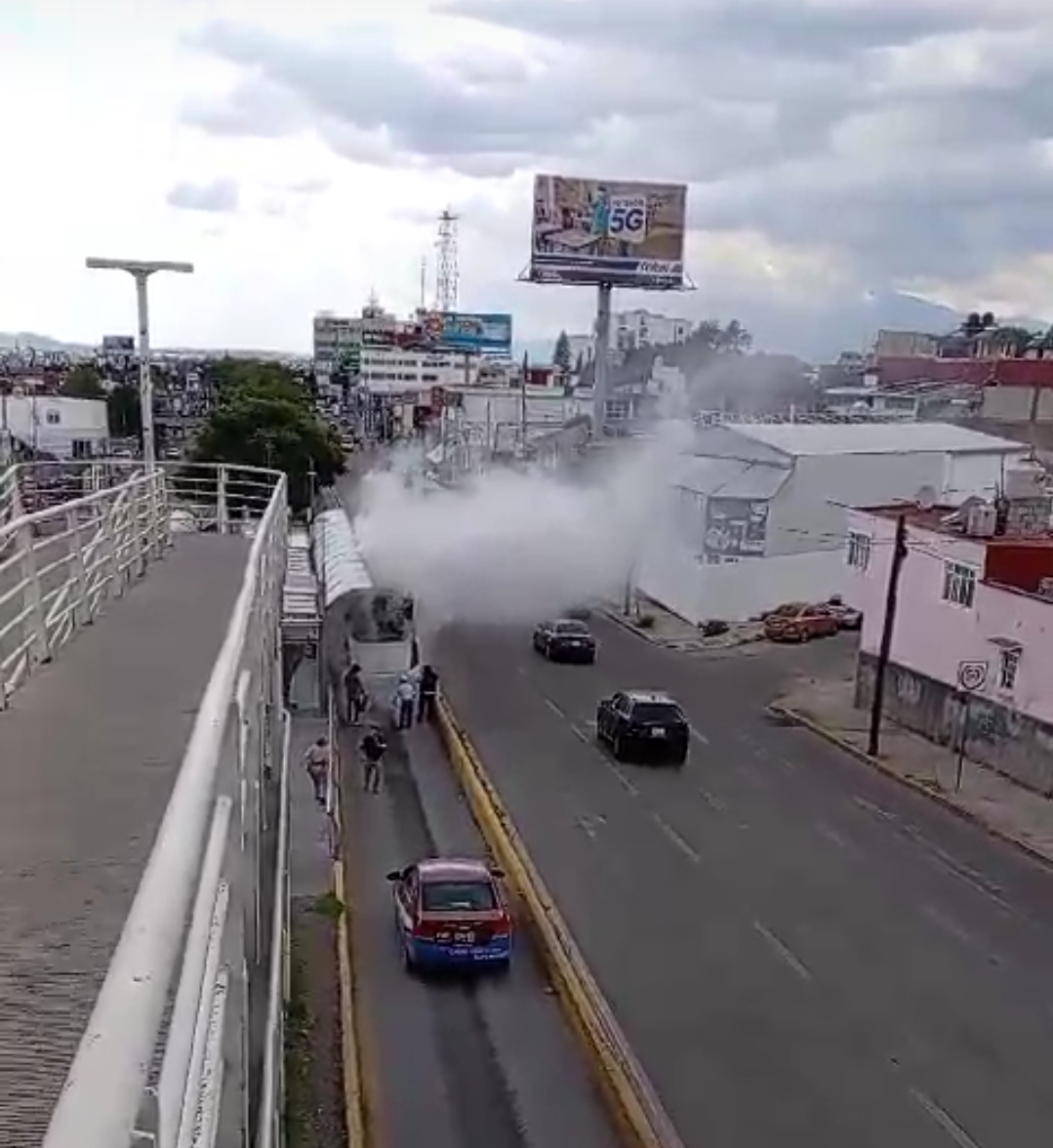 Intenso humo en la zona