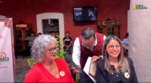 María Elena Martínez Covarrubias, conductora de HR y la Directora de Noticias Lesly Suset Jeréz Romo