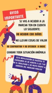 Desde la convocatoria se aclaró que la protesta sería "pacífica"
