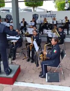 Presente la Banda de Música de la SSP Estatal