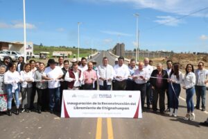 Inauguración del libramiento necesario en la Sierra Norte