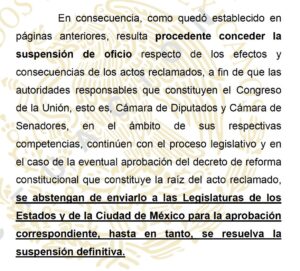 Portada, PalabrasIdentificadas, ReformaJudicial, SuspensiónDeOficio, Juicio político