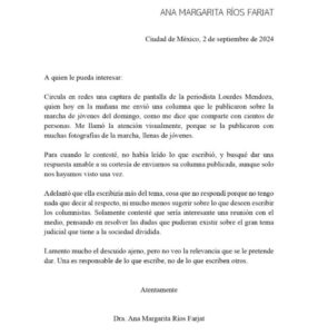 Firma la Ministra 