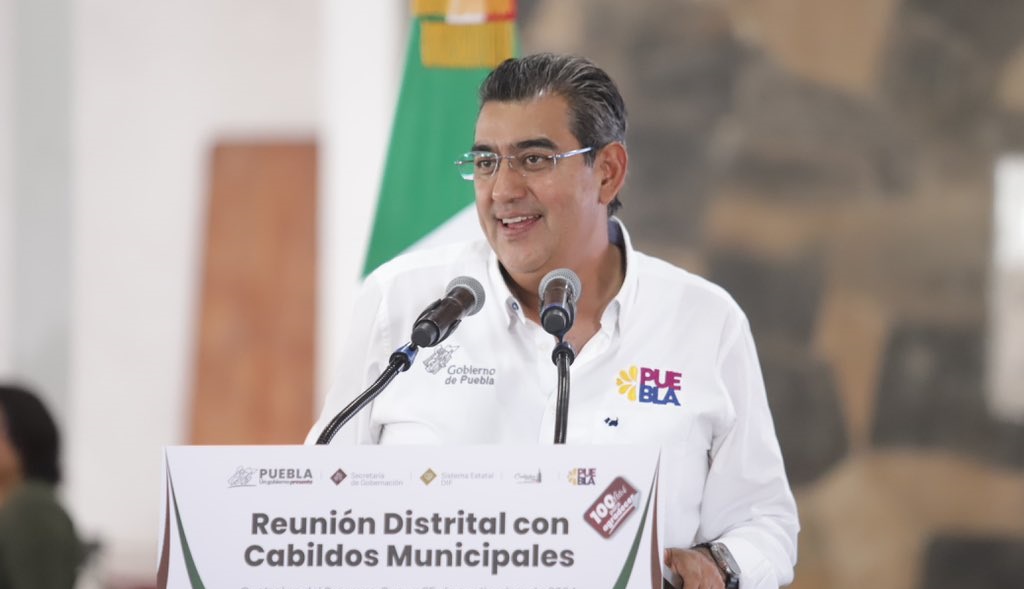 Gobernador Sergio Salomón en Reuniones Distritales