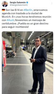 El Ejecutivo Sergio Salomón