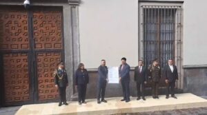 Ceremonia en Avenida Reforma 