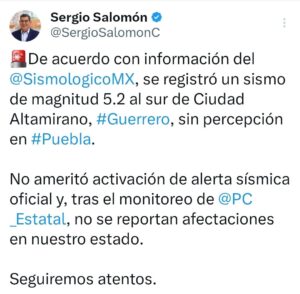 X de Sergio Salomón