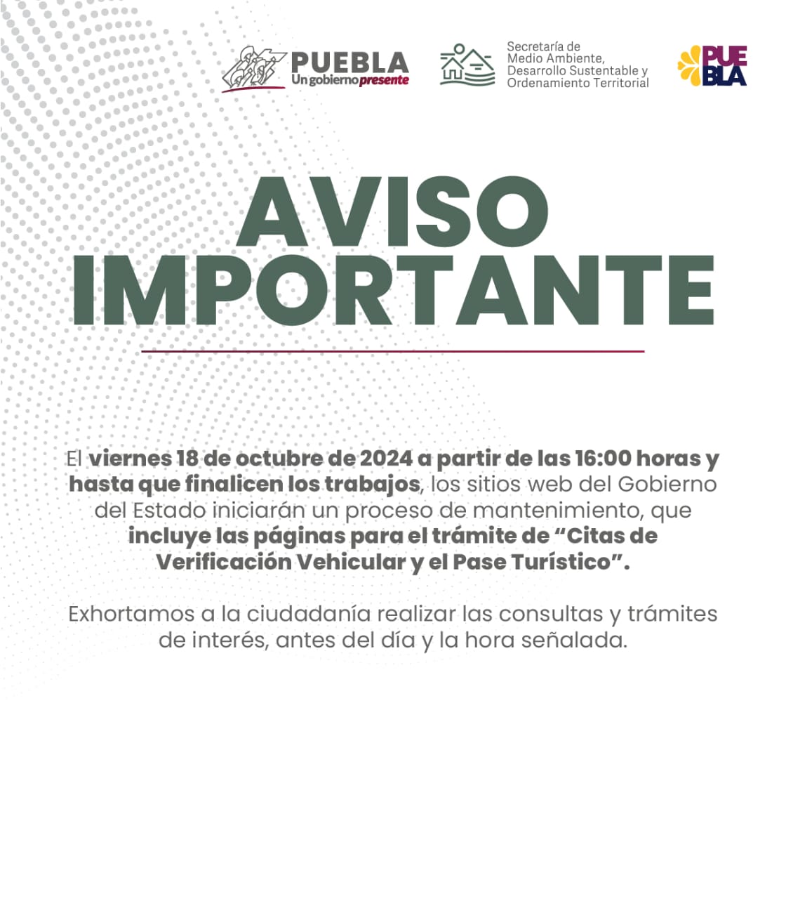 Aviso Importante