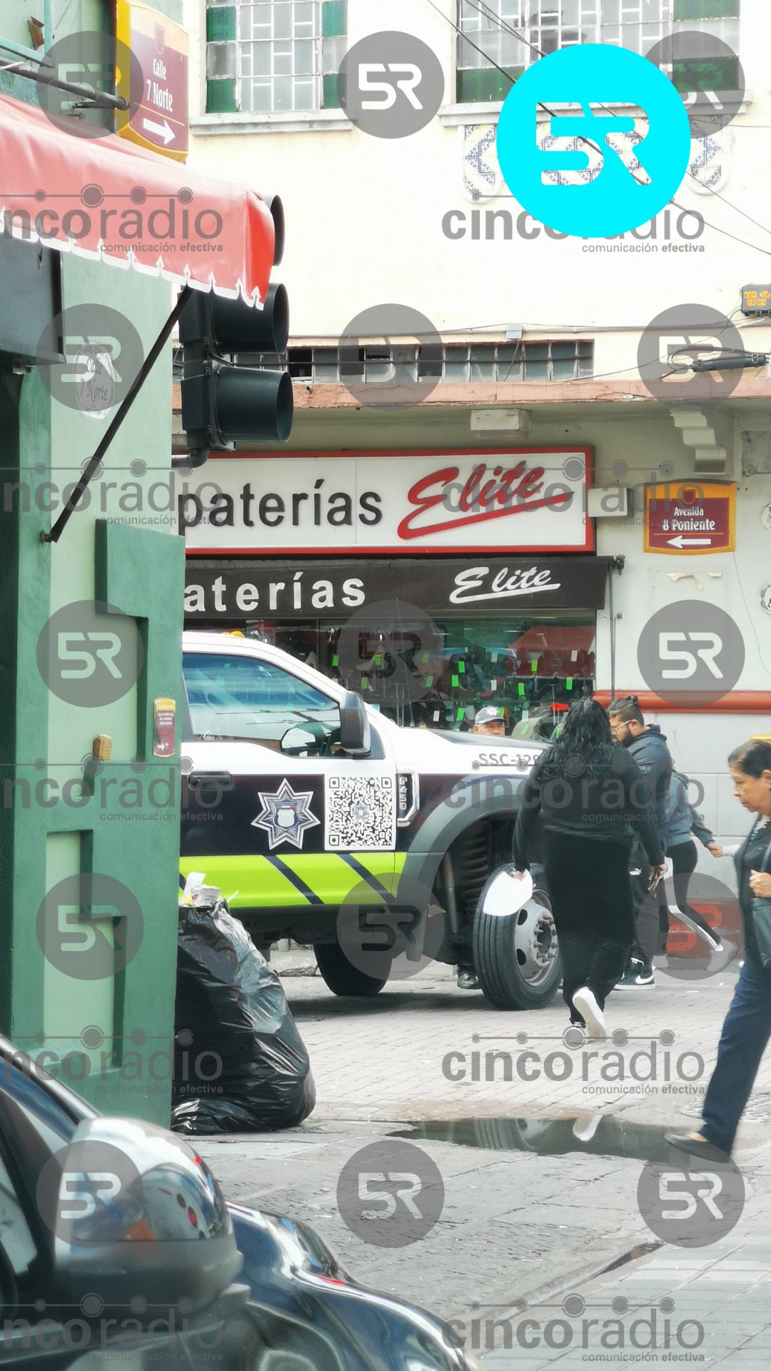 En la 8 Poniente y 7 Norte también está cerrado