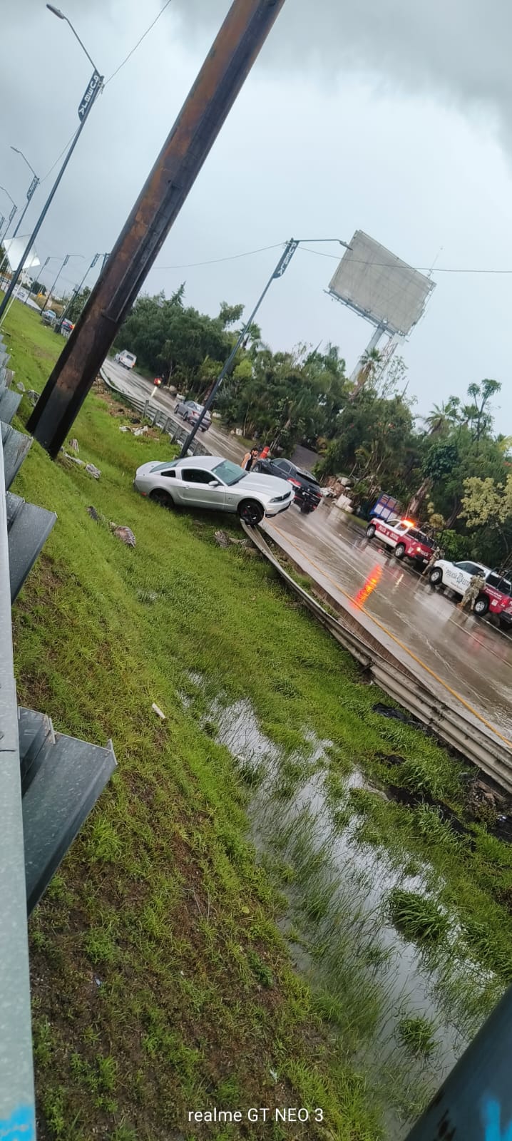 Accidente que no afectó la circulación 