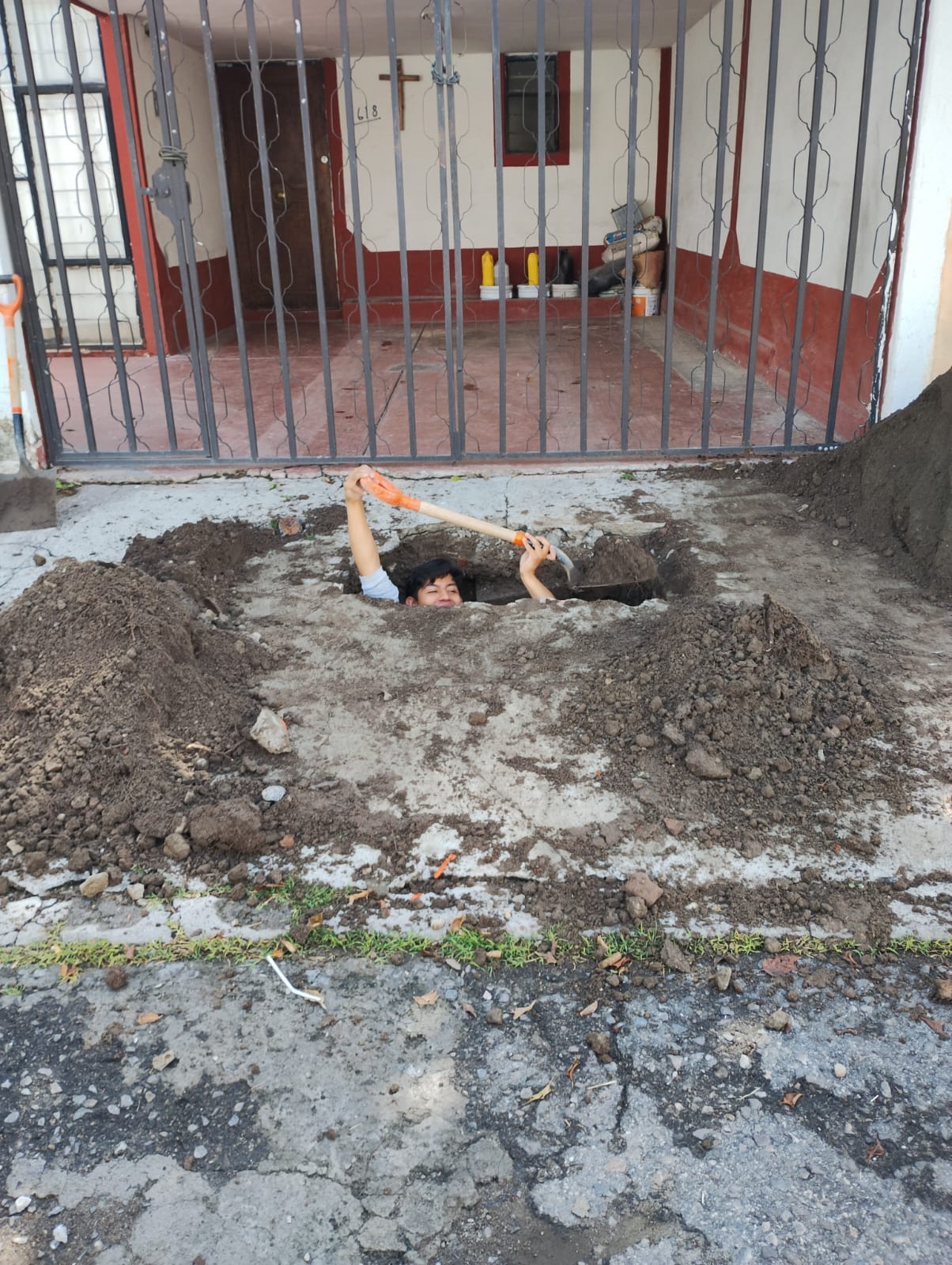 Cuadrillas trabajando en la "profundidad"