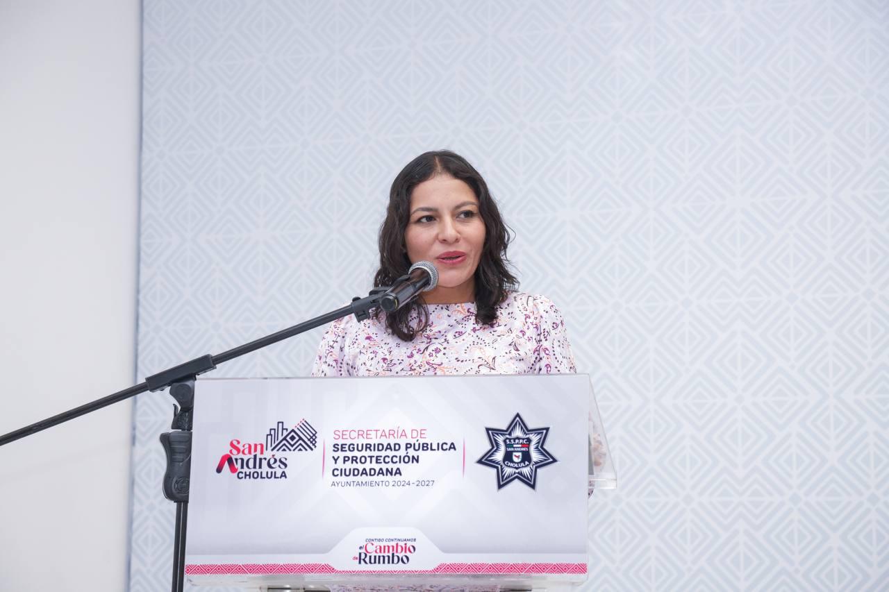 Lupita Cuautle y la seguridad de San Andrés
