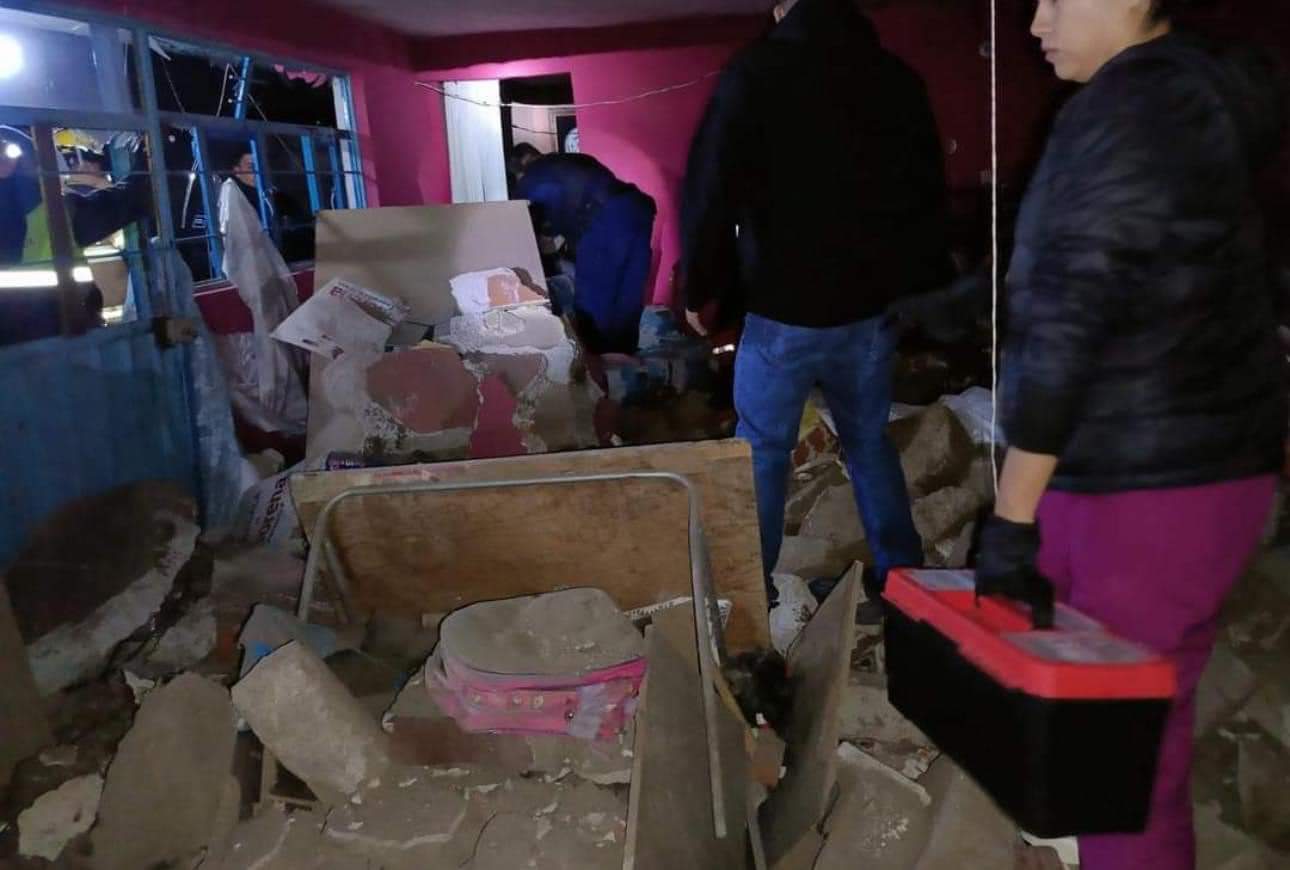Sólo despojos de la humilde vivienda