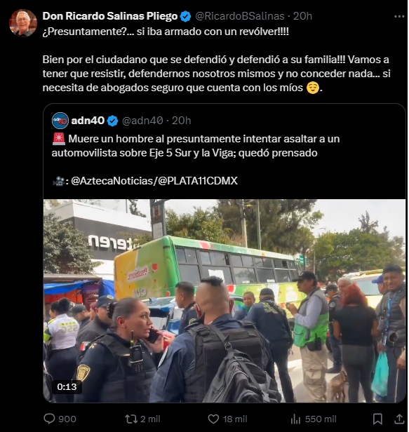 "Tío Richi", publicó desde el primer momento, disposición para ayudar a la efectada