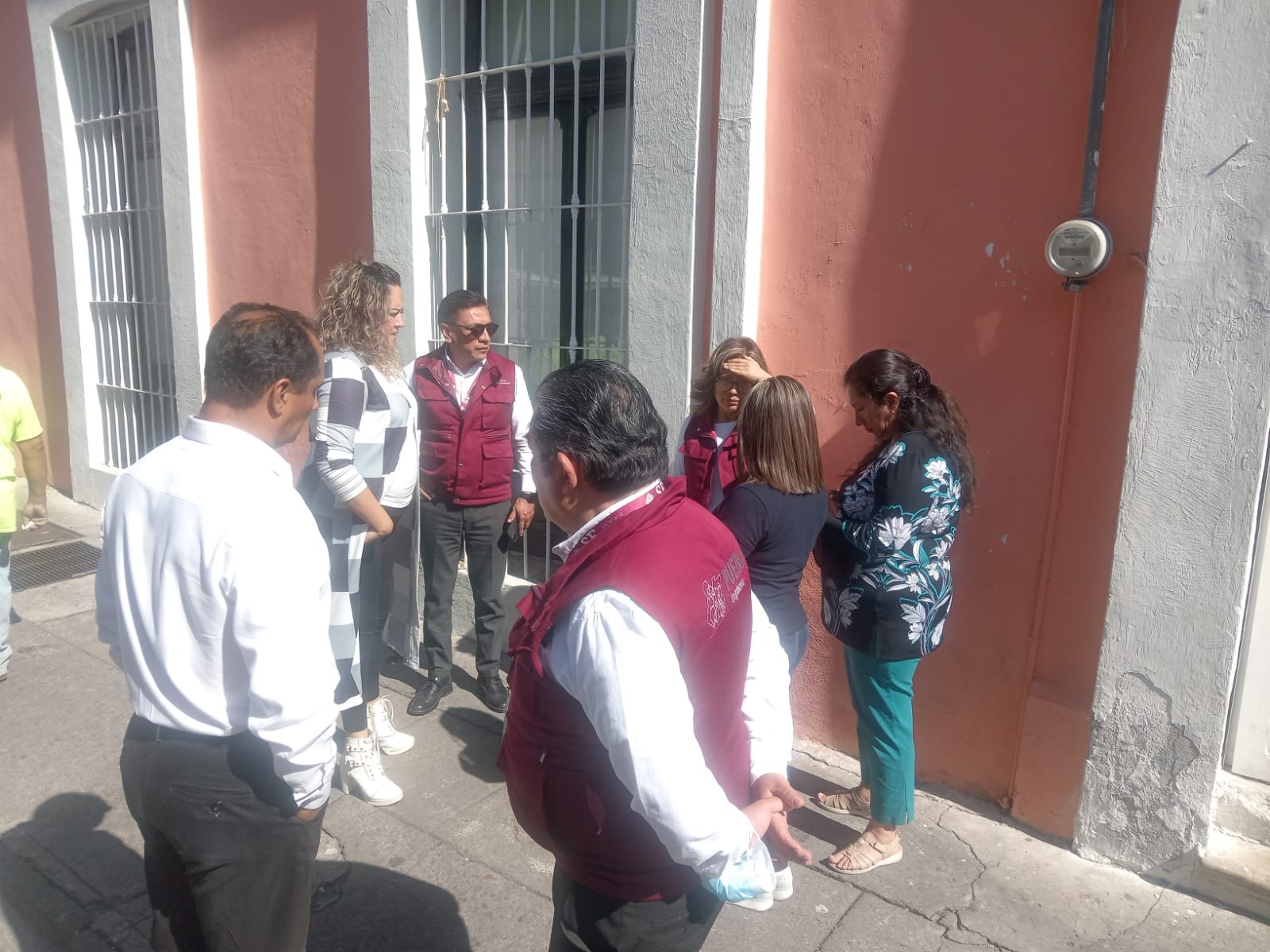 Representantes de la SEP en la escuela