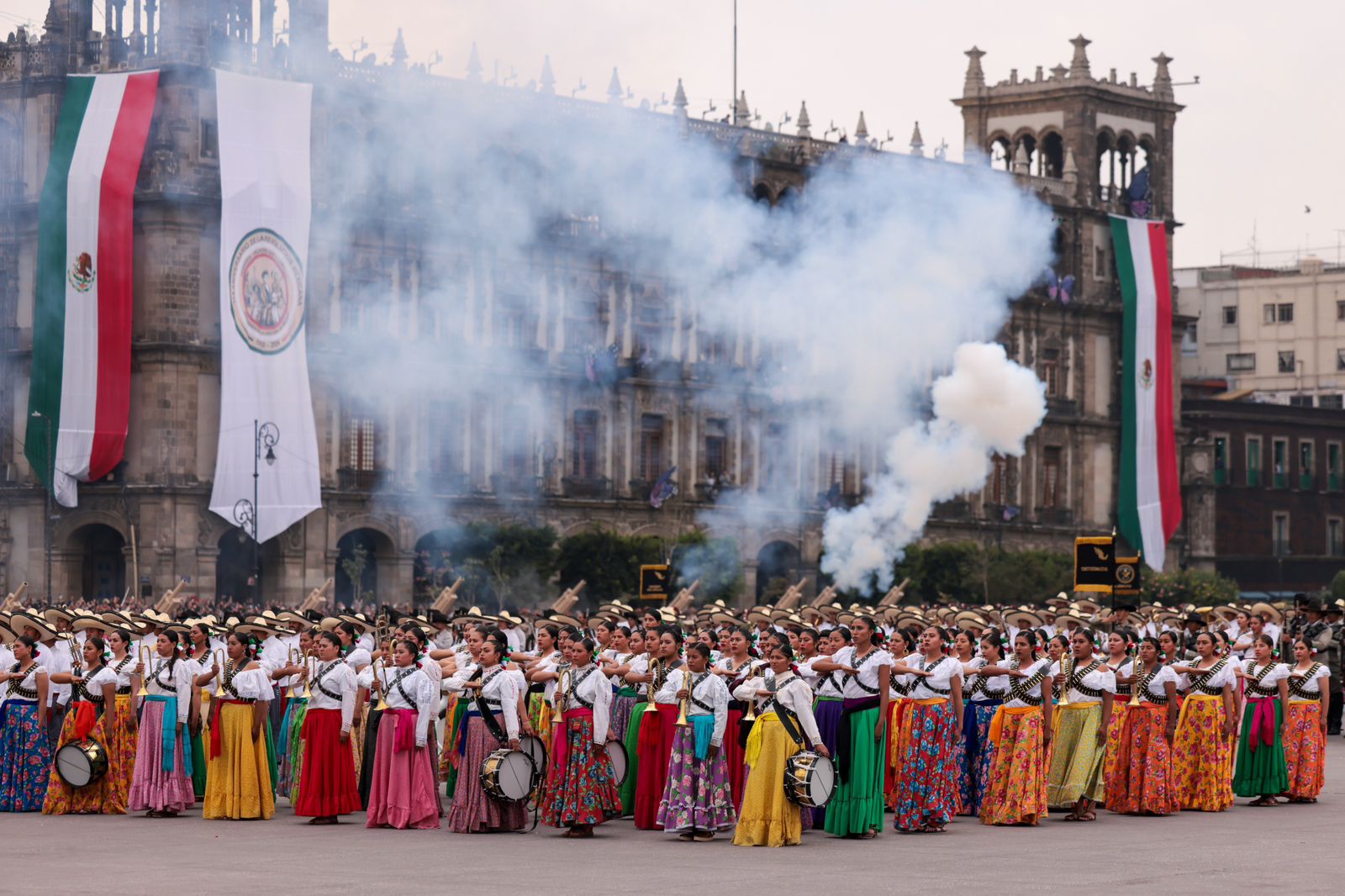 Representación en el Zócalo capitalino