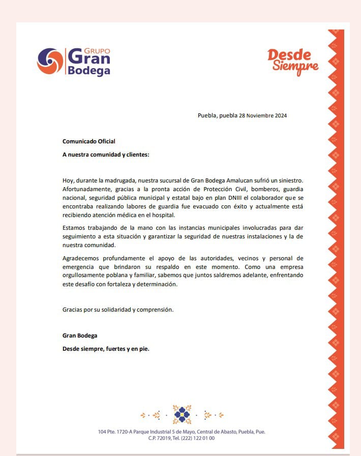 Comunicado Oficial 