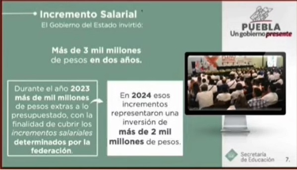 Mejoras salariales al magisterio