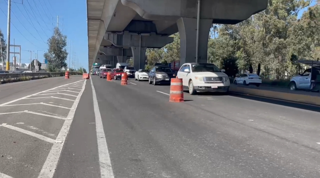 Sólo un carril para circular