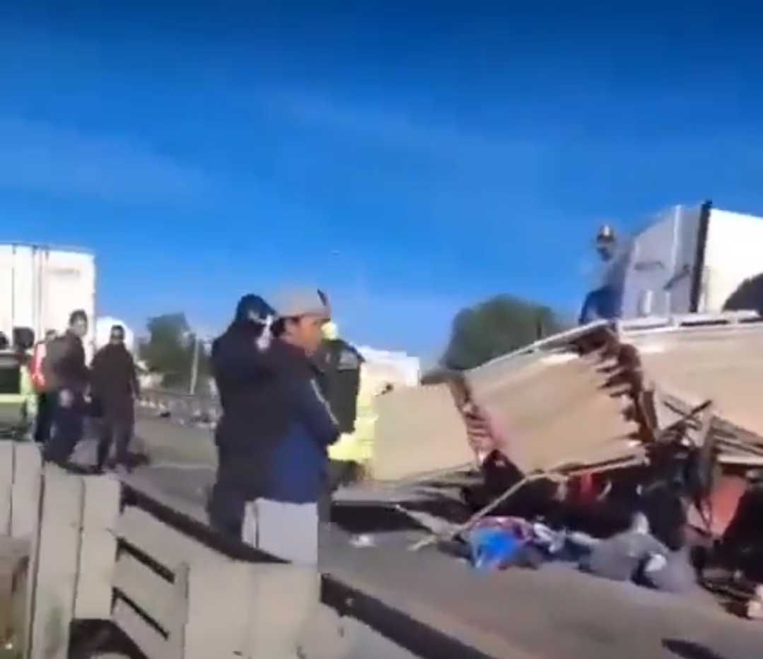 La camioneta fue la más afectada