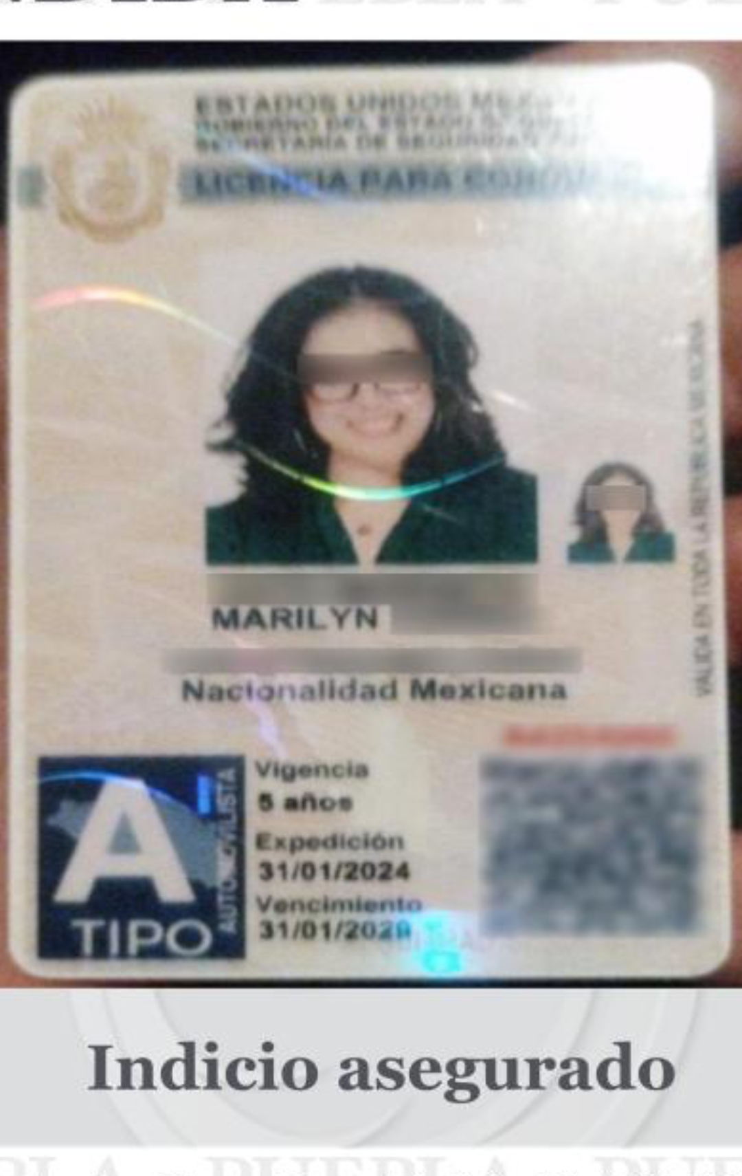 Irreconocible¡También en la licencia de conducir!