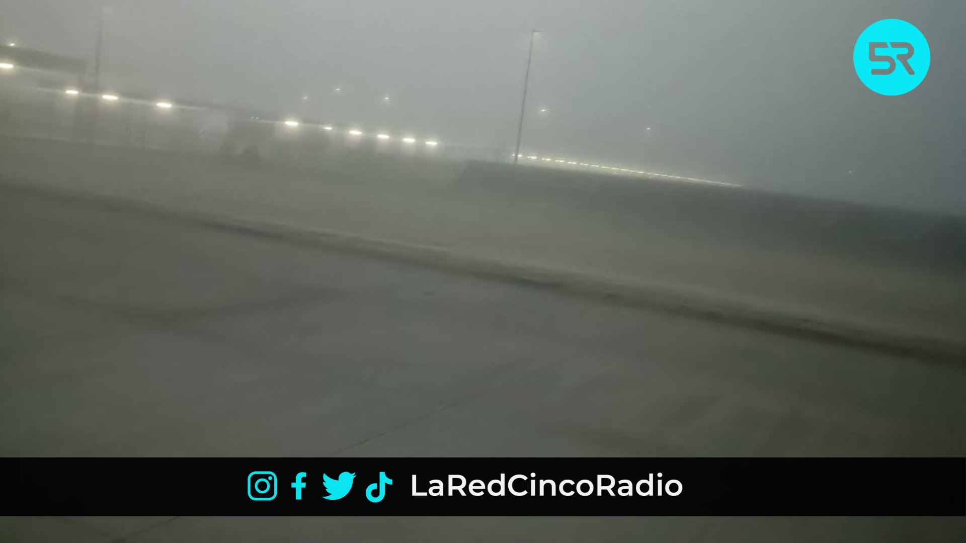 Zona Audi lució con neblina