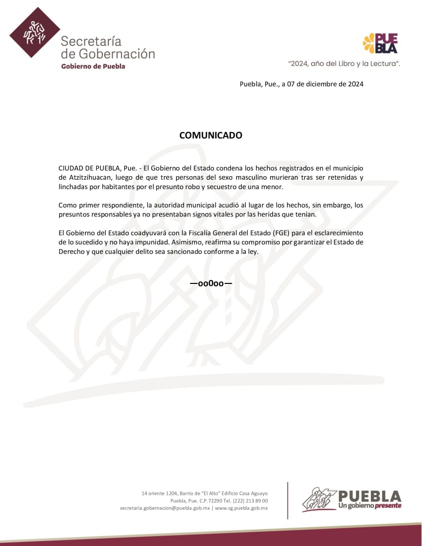 Comunicado Oficial