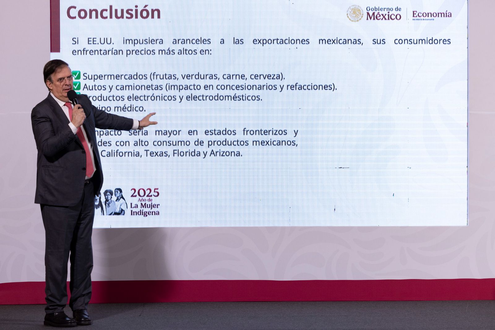 El Secretario de Economía y el efecto de los aranceles