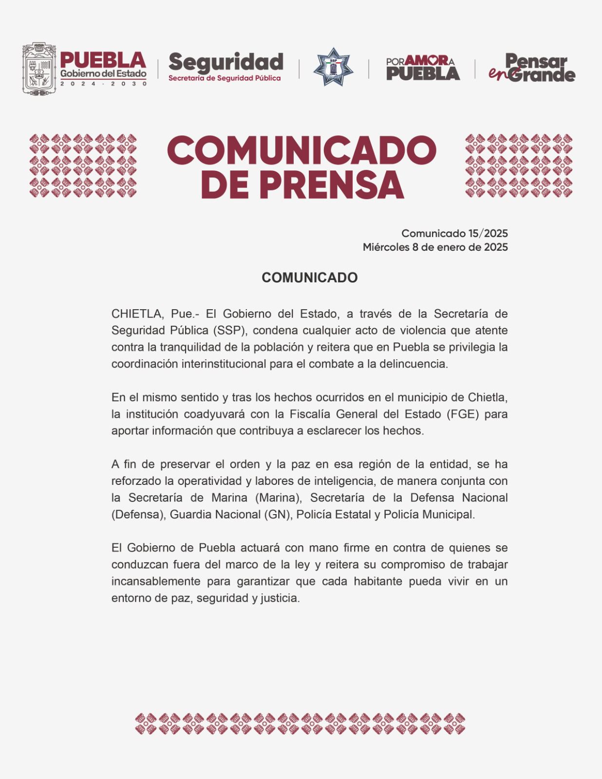 Comunicado Oficial