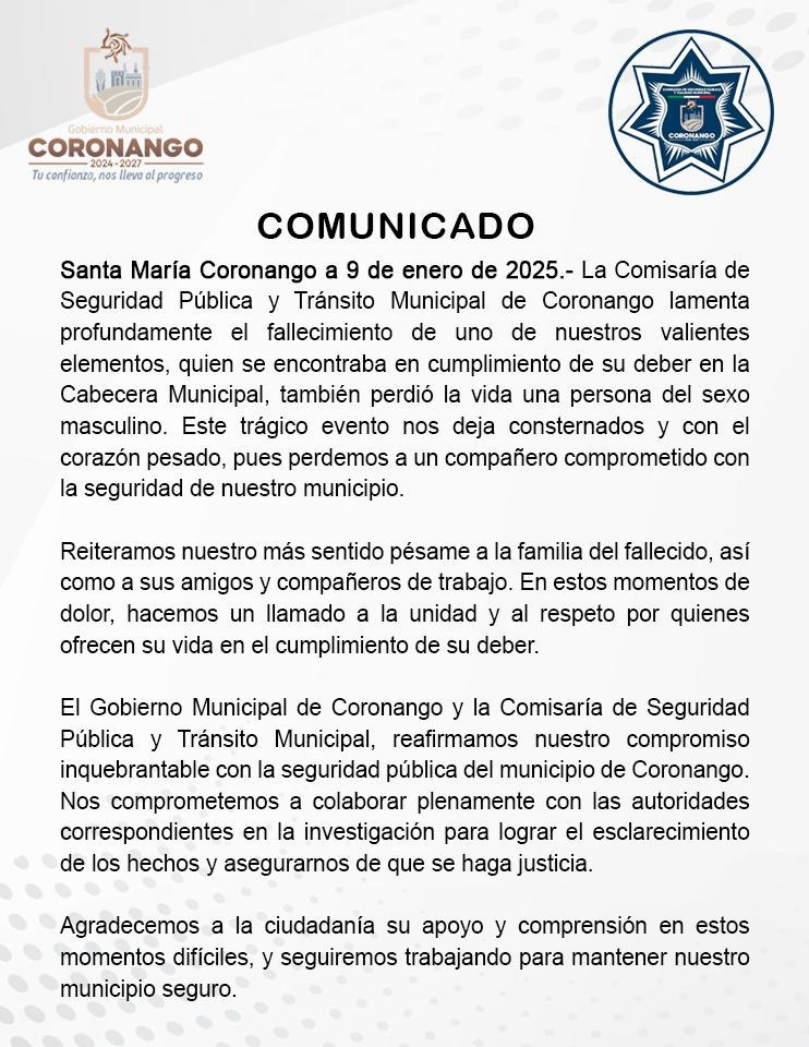 Comunicado Oficial
