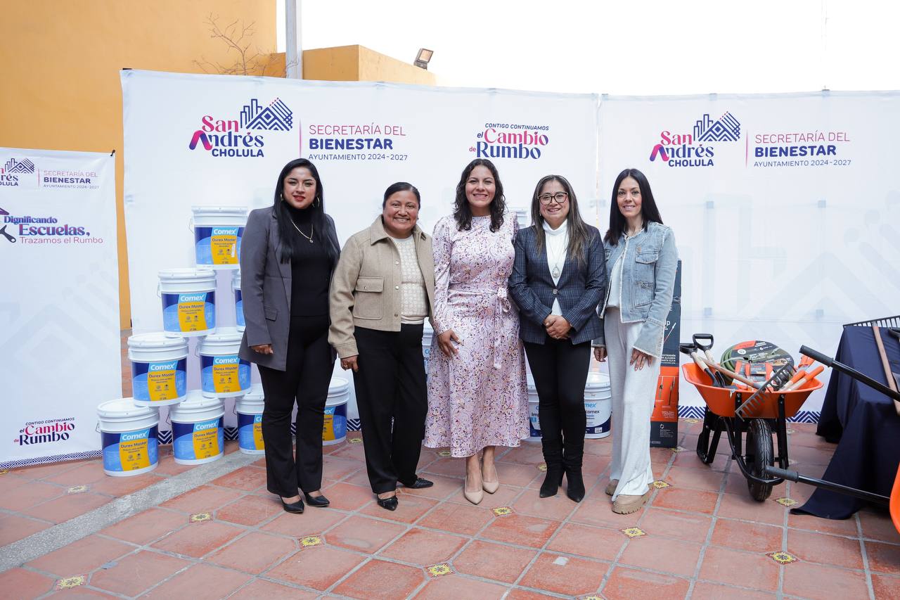 Escuelas respaldadas en San Andrés Cholula