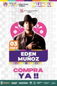 Edén Muñoz en el Palenque