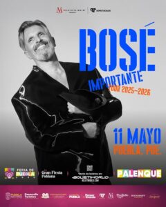 Migue Bosé Palenque feria de Puebla 2025