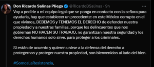 Ricardo Salinas Pliego expresó su respaldo a la mujer