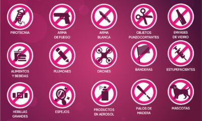 Conoce qué objetos están prohibidos en la Feria de Puebla 2025