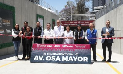 Pepe Chedraui inaugura la renovación vial de Osa Mayor en Puebla, con paso deprimido, accesibilidad universal y obras sustentables.