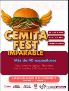 Todo listo para el Cemita Fest Imparable en Puebla 2025
