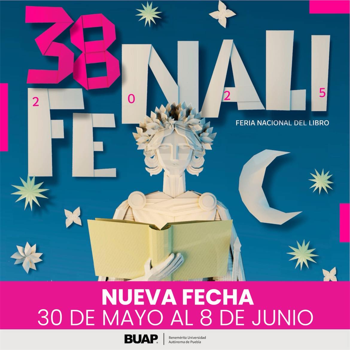 La BUAP anuncia la 38 Feria Nacional del Libro en el Edificio Carolino