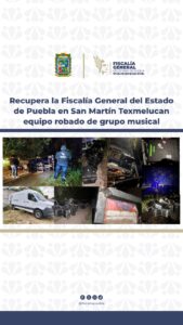 El equipo musical fue localizado en San Rafael Tlanalapan tras ser robado en Ixtapaluca; continúan las investigaciones para dar con los responsables.